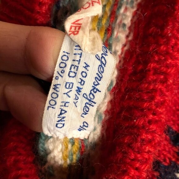 BERGENSKOFTER vintage hand knit wool sweater/Norway/kids 5/6? - Picture 5 of 7